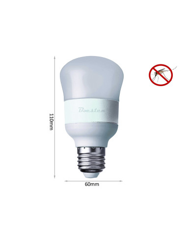 Lampada Led E27 Anti Zanzara Repellente 8W A60 AC110V 220V CCT 1800K 3800K 5800K 3 In 1 Triled B8WYMR