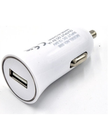 EMA Distribution Alimentatore Auto 1 USB 1 A  Bianco