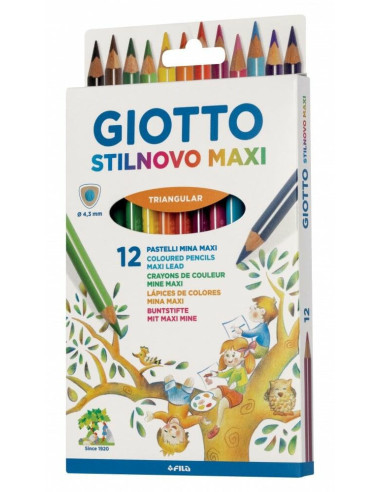 Pastelli Giotto Stilnovo Maxi 18 pezzi