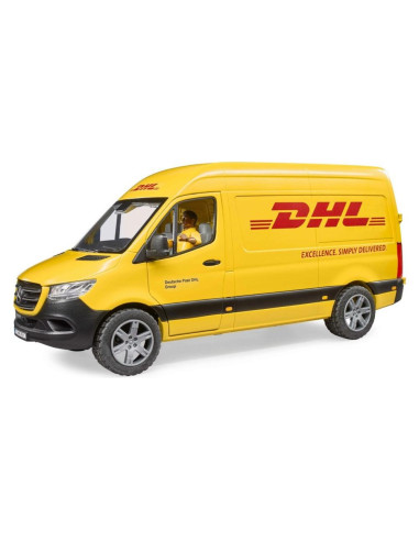 BRUDER MERCEDES SPRINTER Furgone Dhl con Personaggio 02671