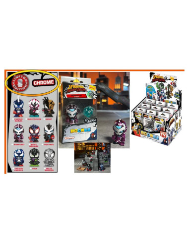 Sbabam Boomez Hero 3D Card Spiderman Maximum Venom Blister Chrome Limited Edition Assortito