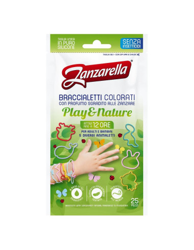 ZANZARELLA Bracciale antizanzare Nature 25 pz