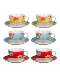 Set tazzine caffè Amicasa Art.41 HOLIDAY Colori asortiti