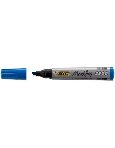 Bic Marcatore Blu Punta Scalpello 12 pezzi