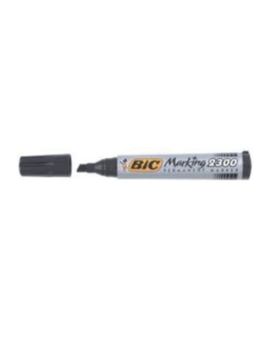 Marcatore Bic Punta a Scalpello Nero 12 pezzi