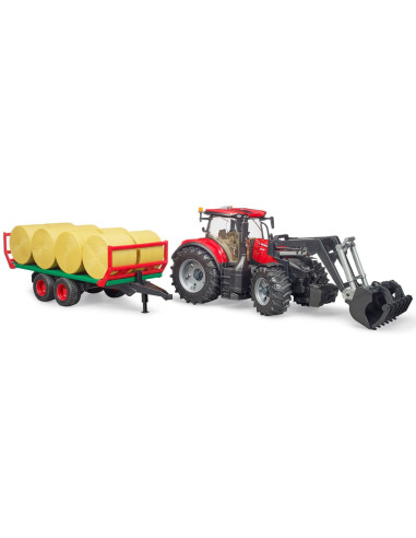 Trattore Case IH Optum 300 CVX Benna e Rimorchio