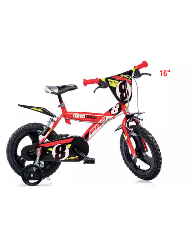 Bici 16" Boy Ruote Gonfiabili 2 freni