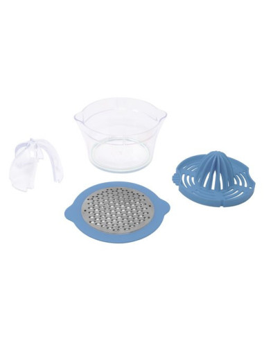 Spremi agrumi Abert V60129502010 Set 4in1 con grattugia inox Azzurro