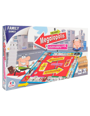 Gioco Megalopolis - Globo - Family Games - Costruisci la Tua Città e Conquista il Mondo