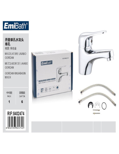 Kit Miscelatore Bagno Rubinetto Da Bagno Argento Cromato Misura 135x115mm