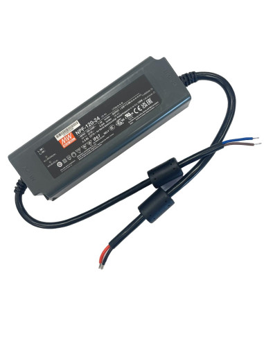 MeanWell NPF-120-24 Alimentatore Trasformatore IP67 120W 24V 5A Input 220V e 110V