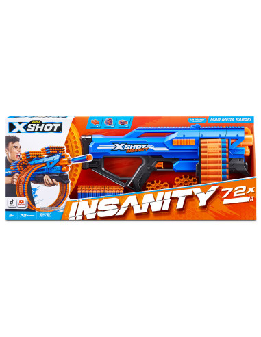 X-Shot Insanity Mad Mega Barrel 72 dardi