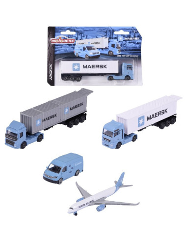 Majorette modello Serie Maersk Logistic Veicoli assortito