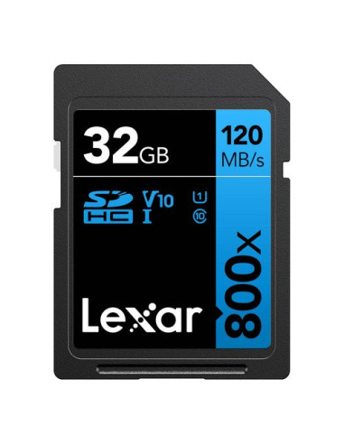 LEXAR SD 32GB BLUE SERIES - Massima Velocità per Foto e Video in Alta Risoluzione"