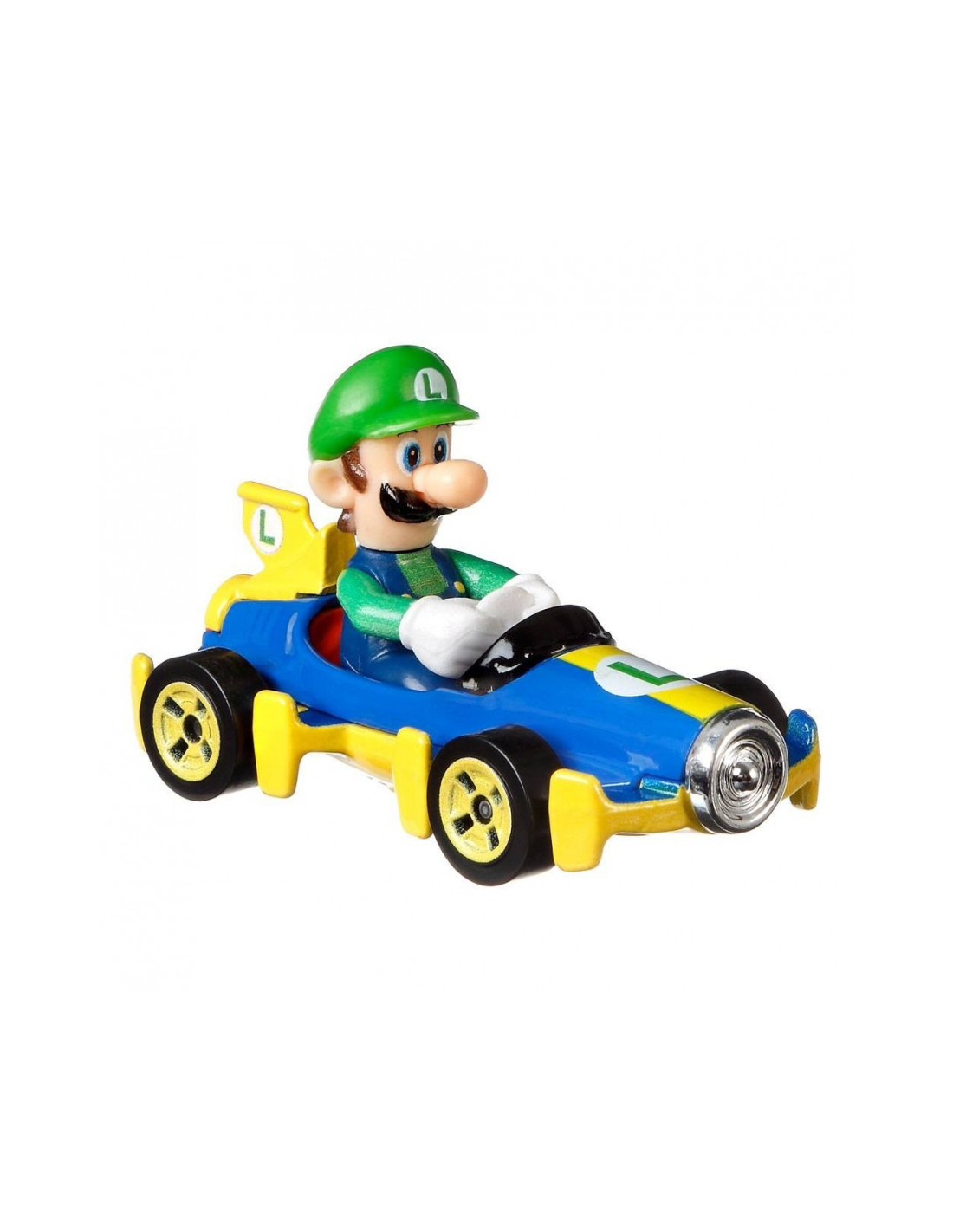 Hot Wheels Mario Kart Luigi - Veicolo in Metallo Scala 1:64