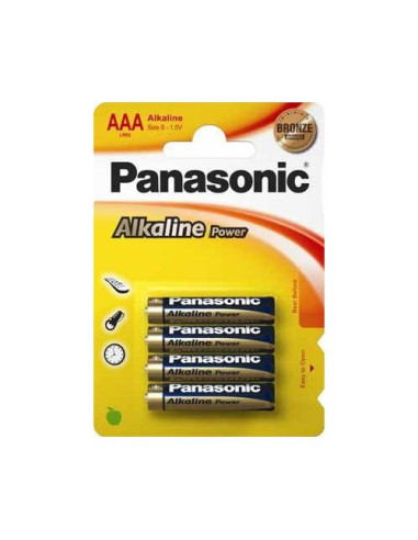 Batteria Ministilo AAA Panasonic LR03APB 4BP ALKALINE POWER - Energia Duratura e Affidabile