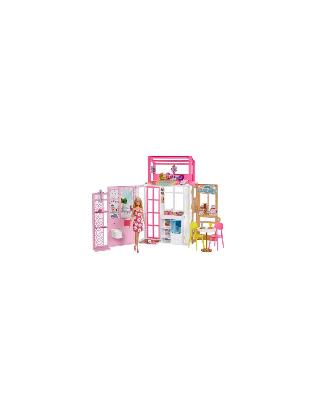 Barbie Loft Casa di Barbie Playset con bambola Barbie e casa a 2