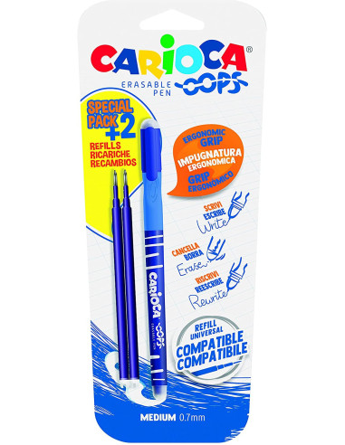 Penna Cancellabile Oops con 2 Refill