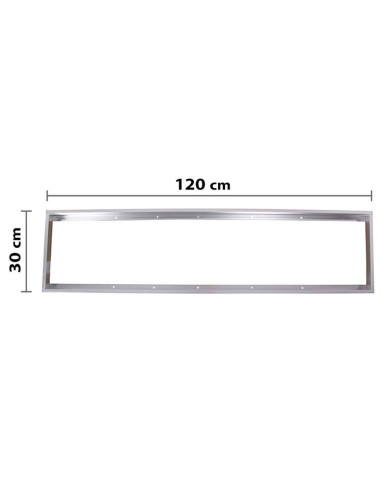 Struttura Telaio Supporto Montaggio Pannello Led 120X30cm