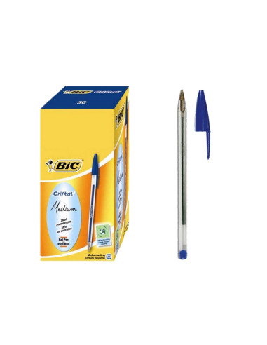 Penna bic cristal original blu cf.50