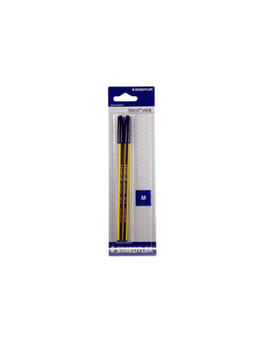 Penna Noris Stick 434 nero 2 pezzi Staedtler