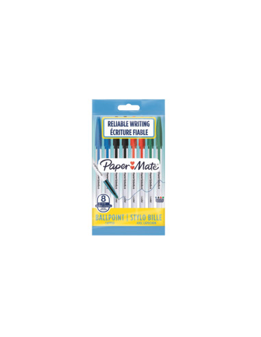 Penna puoch paper mate 1mm ass.te bls. 8pz