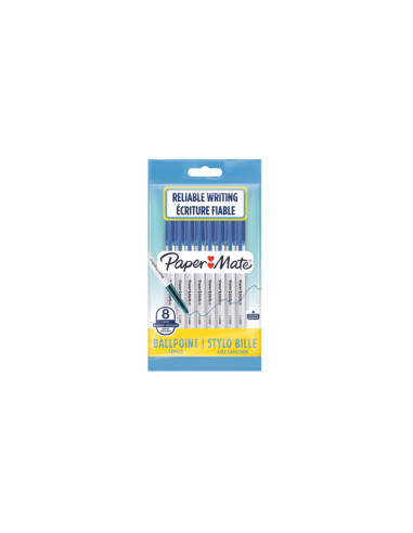 Penna pouch paper mate blue 1mm bls. 8pz