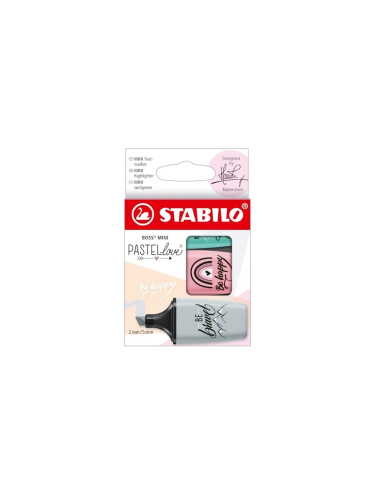 Stabilo boss mini evidenziatore pastellove 3pz