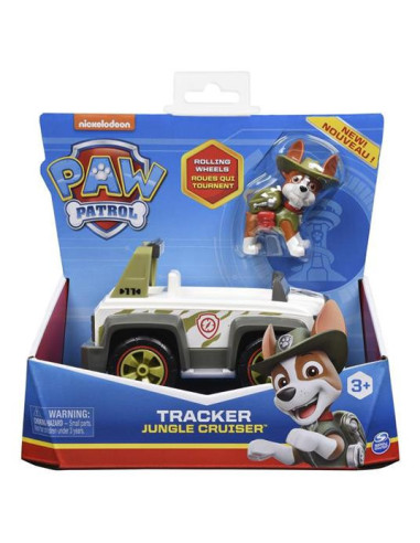 Paw Patrol Tracker Personaggio con Veicolo