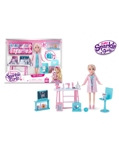 Sparkle Girlz Doll con Clinica Cuccioli