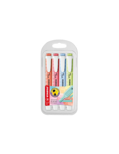 Evidenziatore Stabilo Swing Cool Pastel 4 pezzi