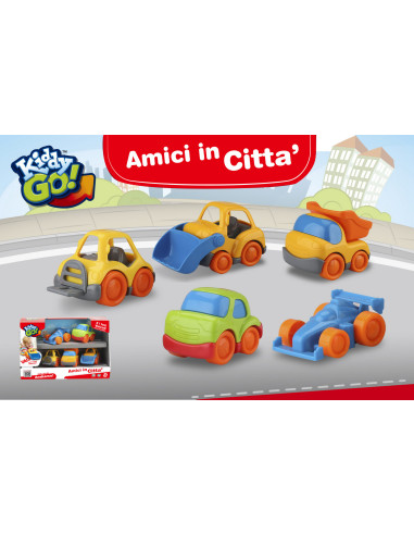 KiddyGO!Amici in Citta' set 5 veicoli