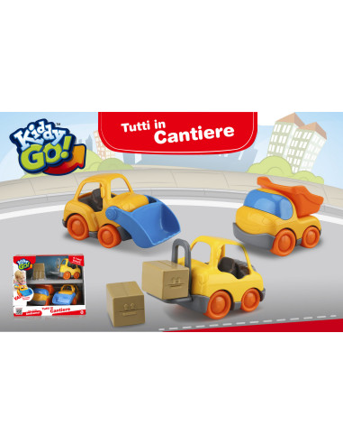 KiddyGO!Veicoli Cantiere set 3 mezzi