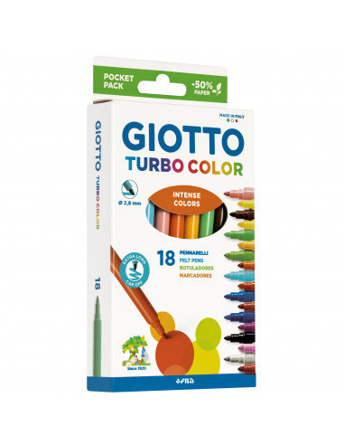 Pennarelli Giotto Turbocolor 18 pezzi