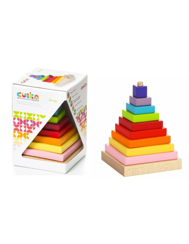 Piramide Colorata Legno