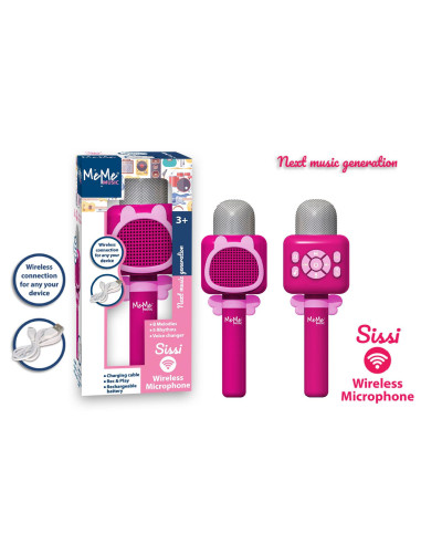 Microfono Karaoke Wireless Sissi pink