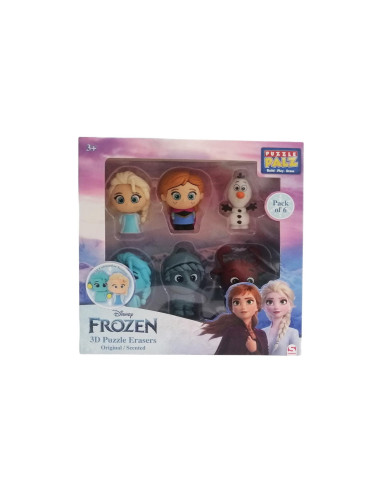 Disney Princess Frozen 6 Gomme 3D