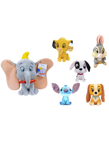 Disney Peluche Seduti 20cm 6 assortimenti sonori