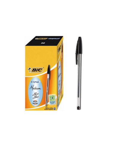 Penna bic cristal original nera cf.50