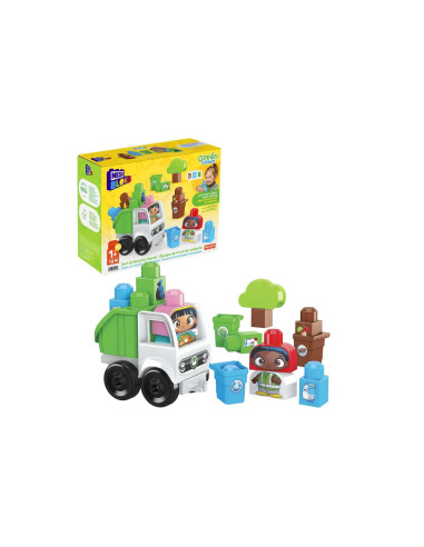 Mega Bloks Green Camion Raccolta Differenziata