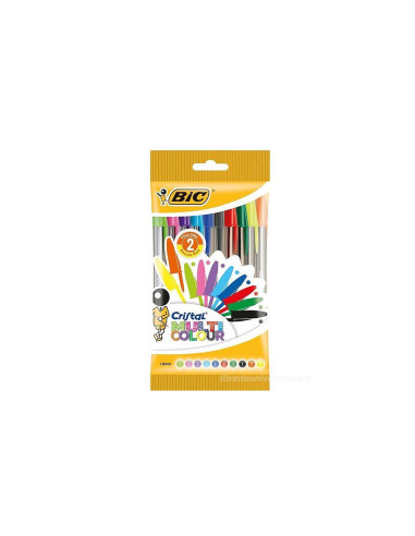 Penna Bic Cristal Multicolor 10 pezzi