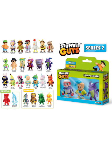 Stumble Guys 3D pack 3 personaggi 2o Serie