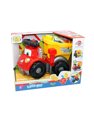 Camion buffo con ribalta e mattoncini Kidz Corner