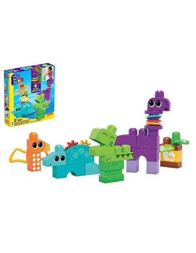 Mega Bloks Sensory Dino Scuota e Suona 24pz