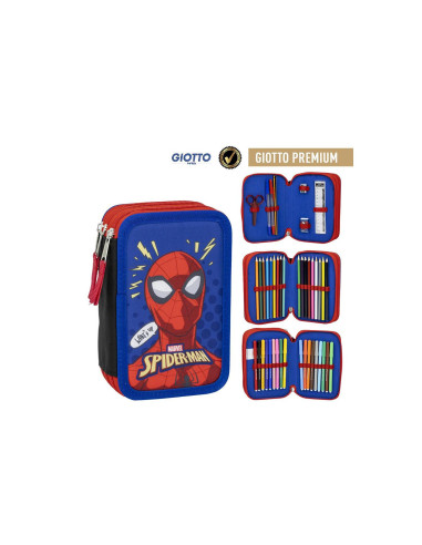 Spider-Man Astuccio 3 Zip colori Giotto