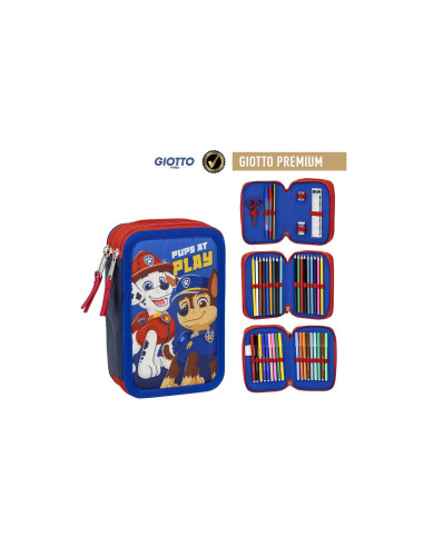 Paw Patrol Astuccio 3 Zip colori Giotto