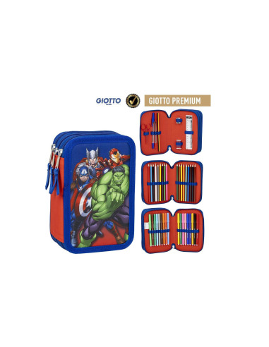 Avengers Astuccio 3 Zip colori Giotto