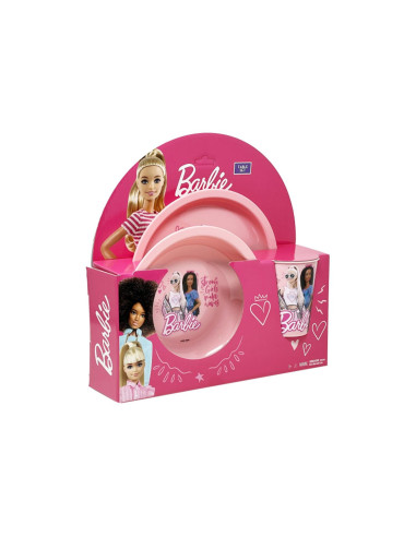 Set Piatti e Bicchiere Eco di Barbie