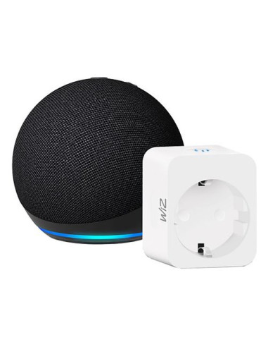 Amazon B0D6P24QZC ECHO DOT 5Gen Alexa + Smart Plug Wiz Black e White