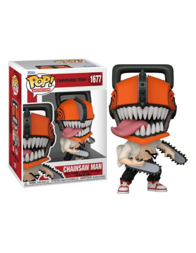 Personaggio collezione Funko 80324 POP ANIMATION Chainsaw Man with Cha